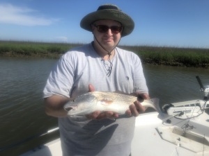 Brandon Taff catching & releasing some sea trout & reds.