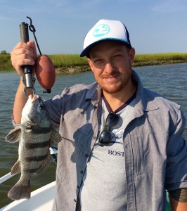Zach with a nice black drum.