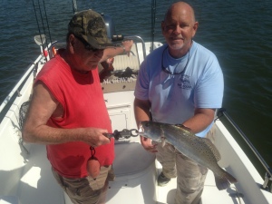 Lee Roper with a large seatrout!