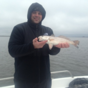 Gil Junge fishing with Greg Colline getting in on the schoolie reds.