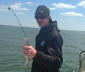 Garrett McGee and his Dad on nice whiting bite!