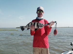 Bradyn Adams with a nice black drum