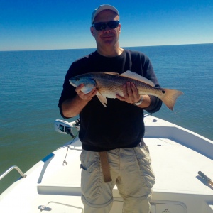 Alex Hill and his dad out on a beautiful day! The guys caught a variety whiting, seatrout and redfish.