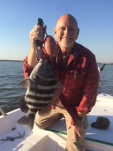 Capt Jack with a nice 4 lb. sheepshead