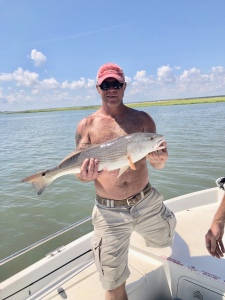 Bob catching and releasing a nice red!