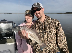 Shelly & Ben Strawn with a nice red.