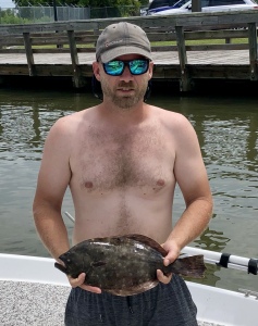 Steve Jezalik with a nice flounder.