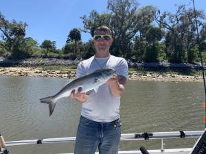 Andy Haskel with a chunky blue.