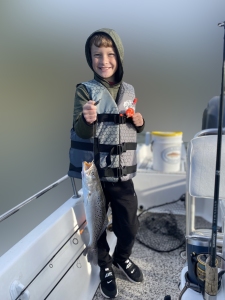 Cade Carter with a nice sea trout!
