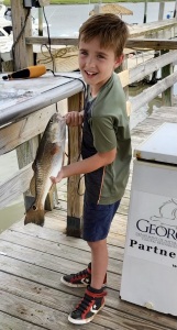 Carson Skinner with a schoolie red!