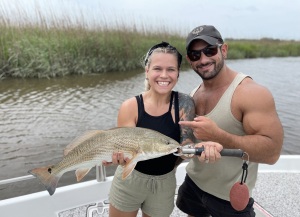 Jesse Cannon & wife catching some reds!