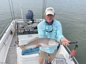 John Prather pitching some soft plastics for some reds.