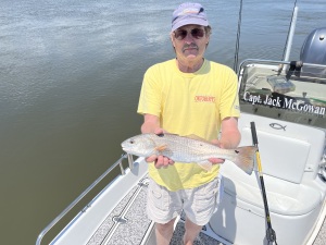Walter Hartridge with a schoolie red.