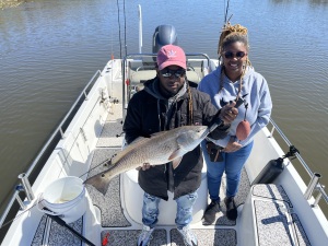 John Dobson catching & releasing a nice red!