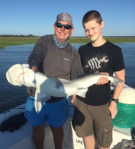 Gauge Mabrey with a chunky bonnet head shark.