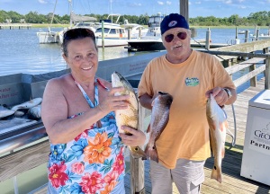 Jack & Mick Bumbalo catching some nice fish on a late Spring time fishing trip!