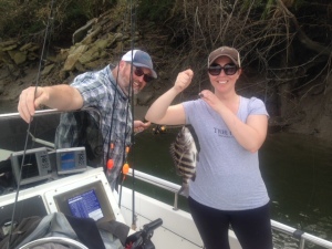 Avery & Allison looking from winter time sheepshead.
