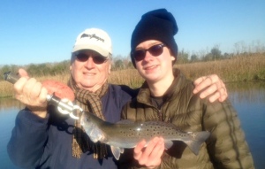 Herb & Will McKenzie with a nice sea trout.
