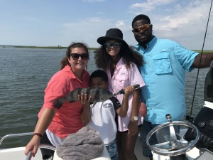 The Glinski family with a nice black drum.