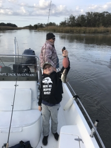 Andrew Murphy catching some channel cats.