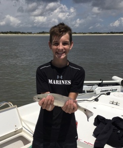 Austin with a schoolie red.