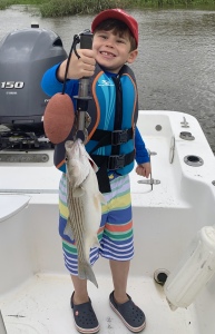 Oliver Dyckowski with a striper!