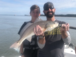 Chris Dunagan holding a nice red!