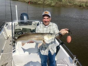 Wayne Hungate with a beauty on slow morning of fishing.  Nice One!