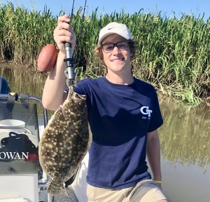 Spenser Redelman with a nice flounder!